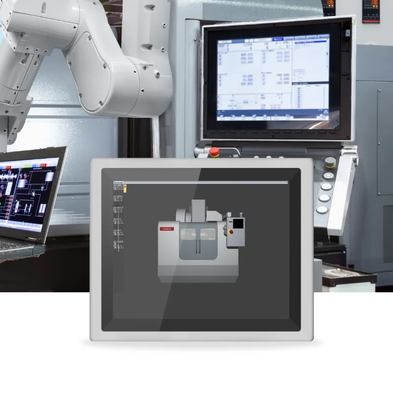 OEM PTC08W all in one computers industri Keyboard 2.4GHz capacitive screen usb 12 Months software ports Panel Pc Industrial