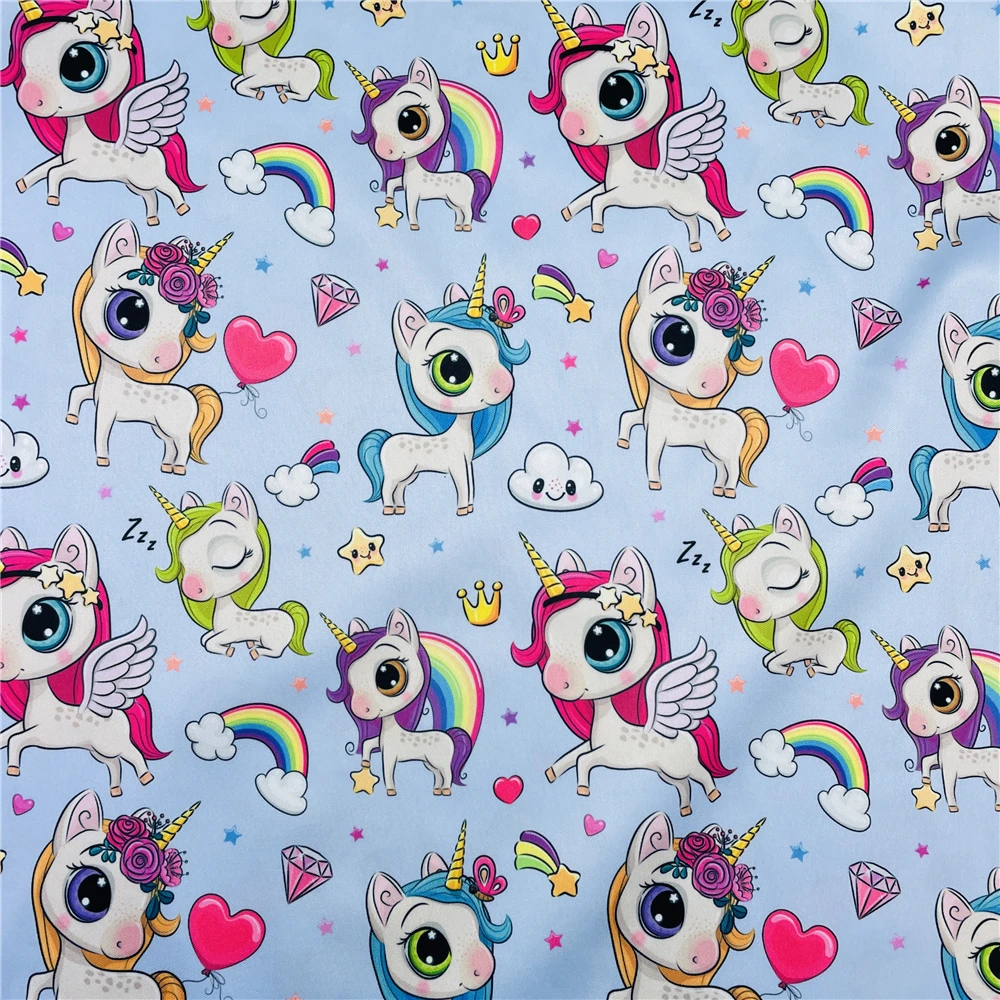 Polyester Textiles Customized Printed PUL Diaper Fabric 100% Polyester Woven for Baby