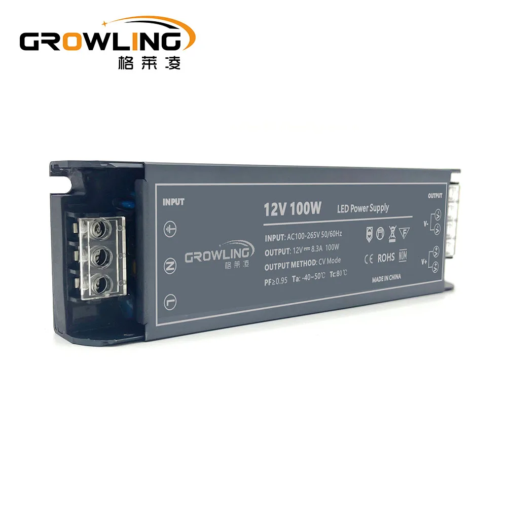 Factory made pf0.95 smps 4.17a 5a 8.3a 10a 12v 24v led rgb power adapter 100w led driver 36v