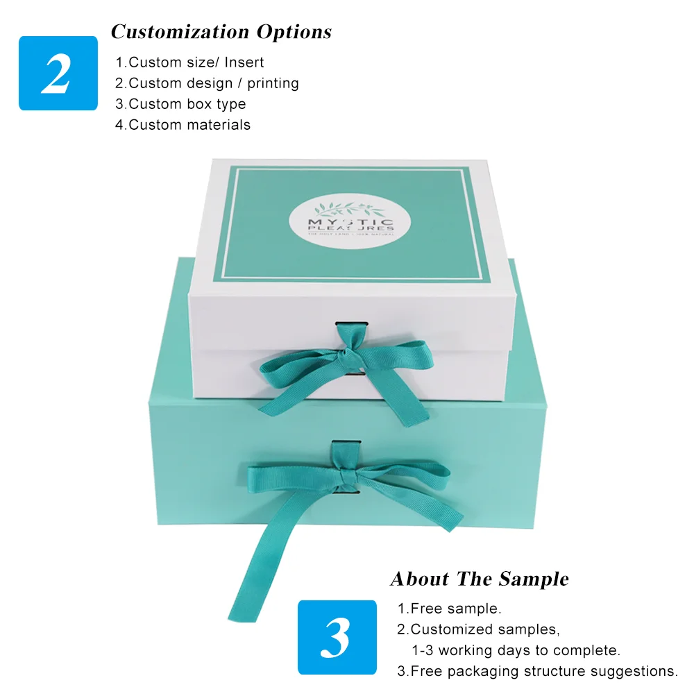 custom biodegradable printing box packaging carton clothing shirt lingerie packaged magnetic folding gift paper box with ribbon