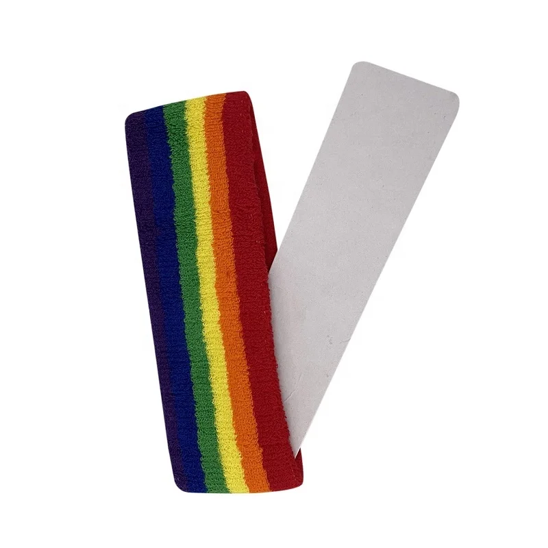
men striped sweatband headband sports headband terry cotton headband 