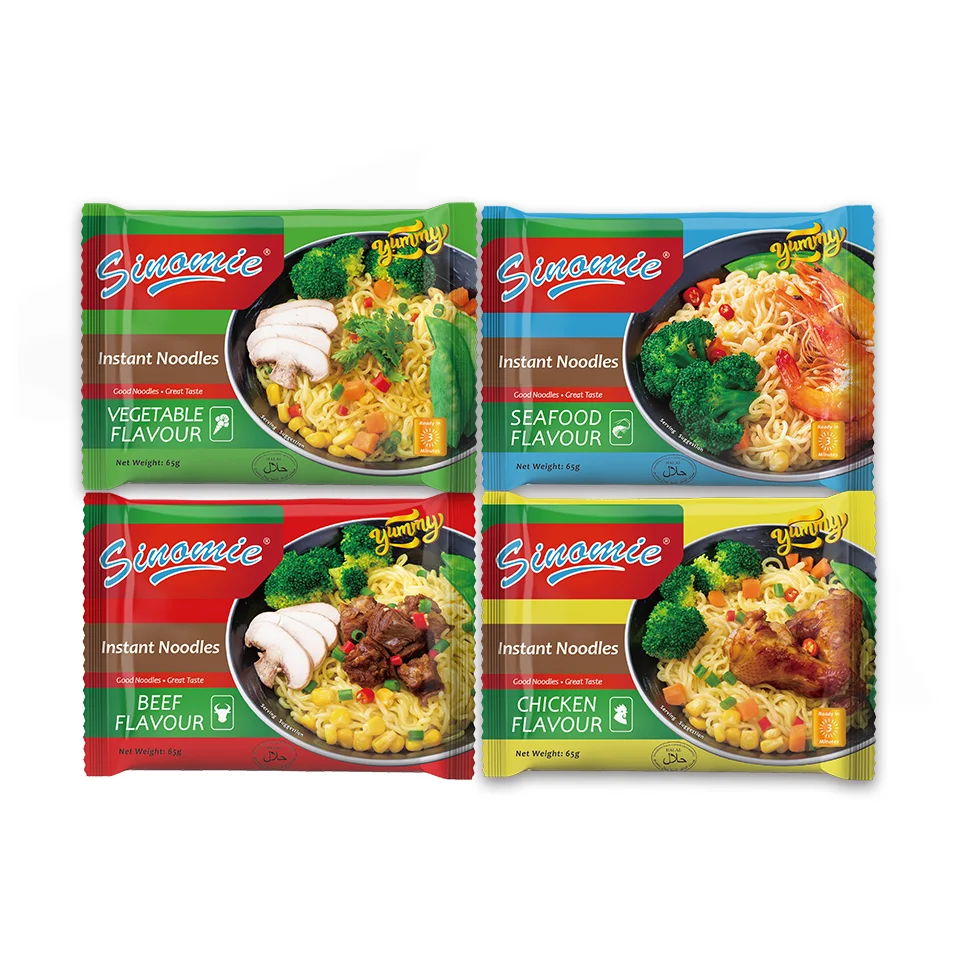 HALAL China SINOMIE Brand Manufacturer Product Ramen 3 Minutes Best Quality Instant Noodles