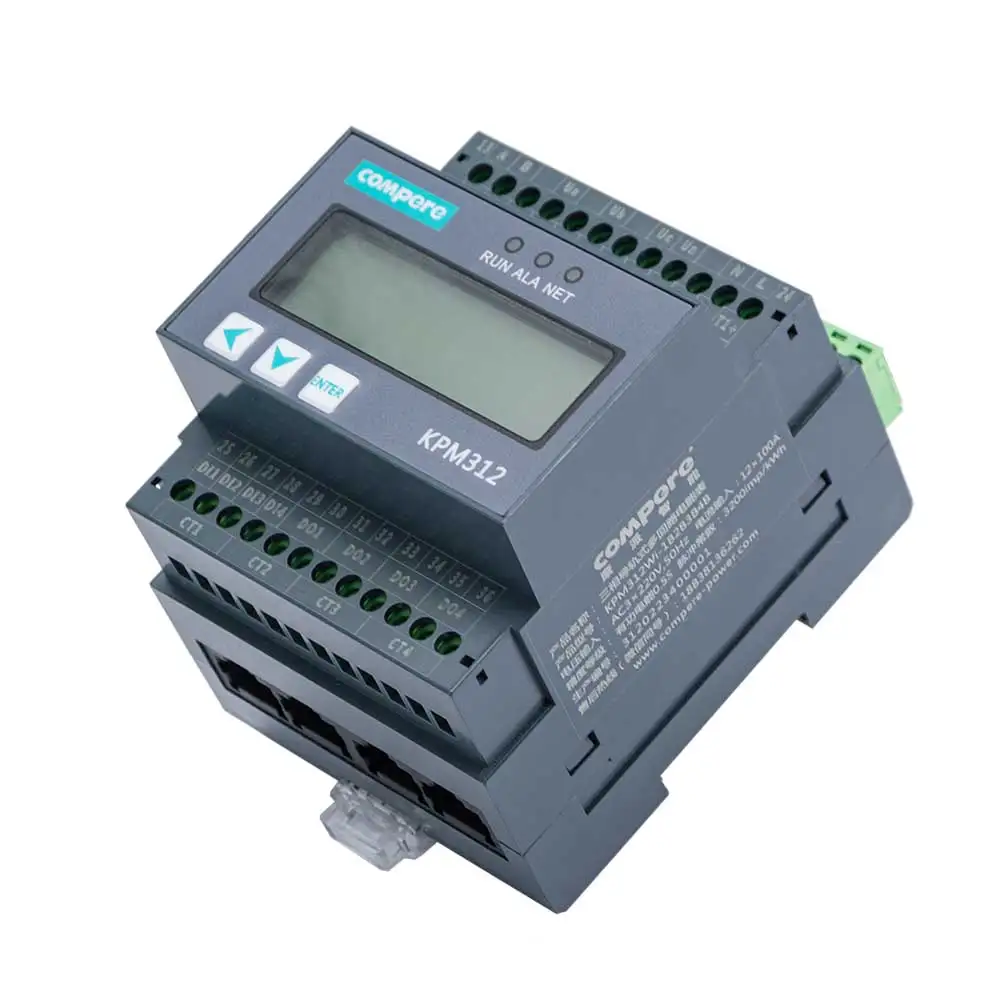 WIFI/4G/RS485/Lora 3 Phase 4 Loops Multi Channel Energy Meter Price Smart Electric Meter multi channel current logger