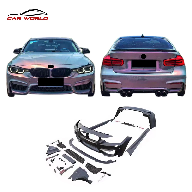  Лучшая продажа автомобильный комплект кузова для BMW 3 серии F30 F35 2012-2017 усовершенствованный M3 стиль ПП передний задний бампер боковые
