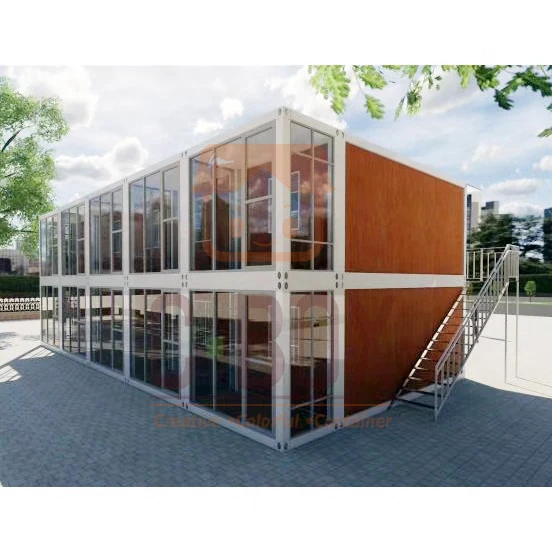 Hot-selling Cbox 20ft 40ft Prefabricated Duplex Movable Container Office Building Steel Structures Support Customizable