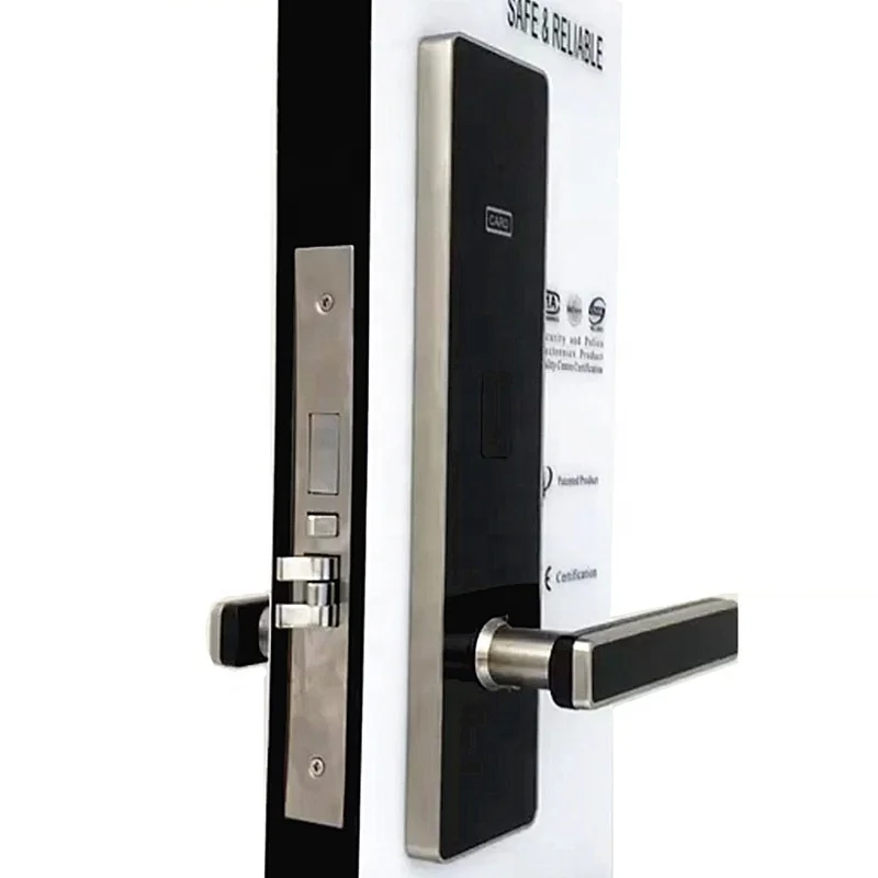 
2019 New Product High Quality 304 Stainless Steel Keyless Smart Card Hotel Door lock 