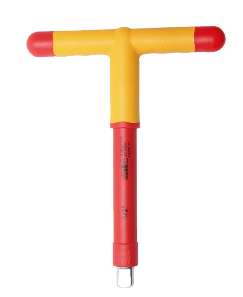 wholesale VDE  Insulated allen key Hand Tools Durable Solid Injection Sliding T Type T handle hex  Wrench 1000V VDE