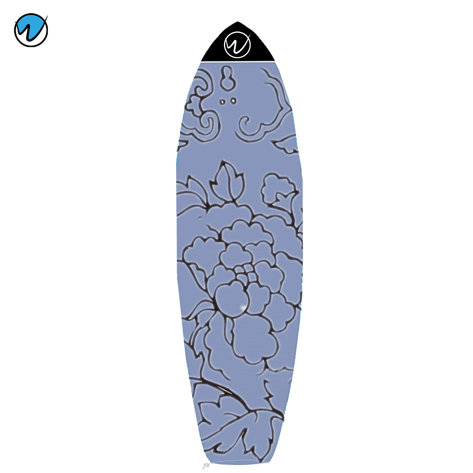 Amazon bestseller Low MOQ Hot Items Cover Longboard Surf Sustainable Surfboard Socks Surfboard Cover Bag 2024 cheap Custom