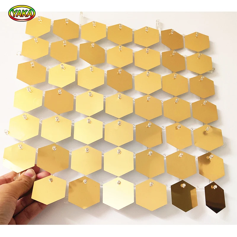 Grating Shimmer wall sequins panel for Exterior Interior Decoration