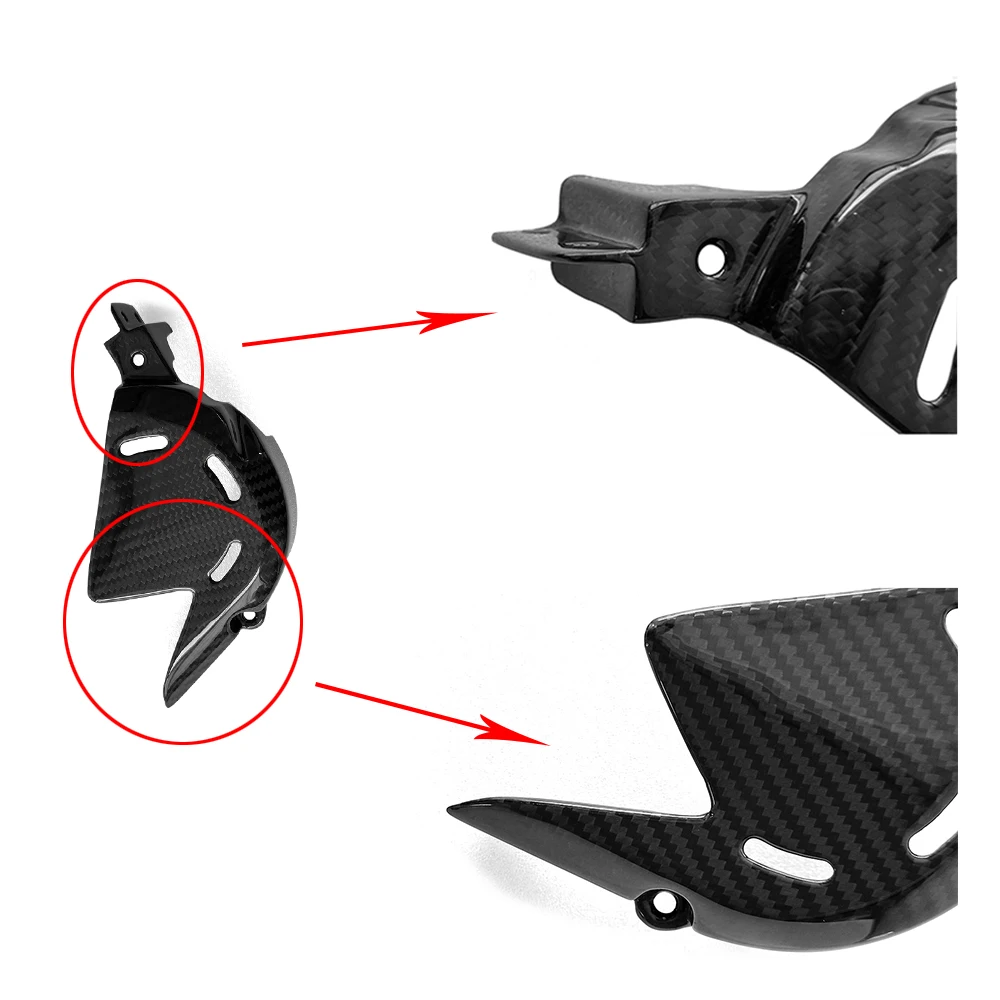 Dry Carbon Motorcycle Modification Carbon Fiber Engine Chain Sprocket Cover Fairing Cowl for Ducati Panigale V4 V4S 2018-2020