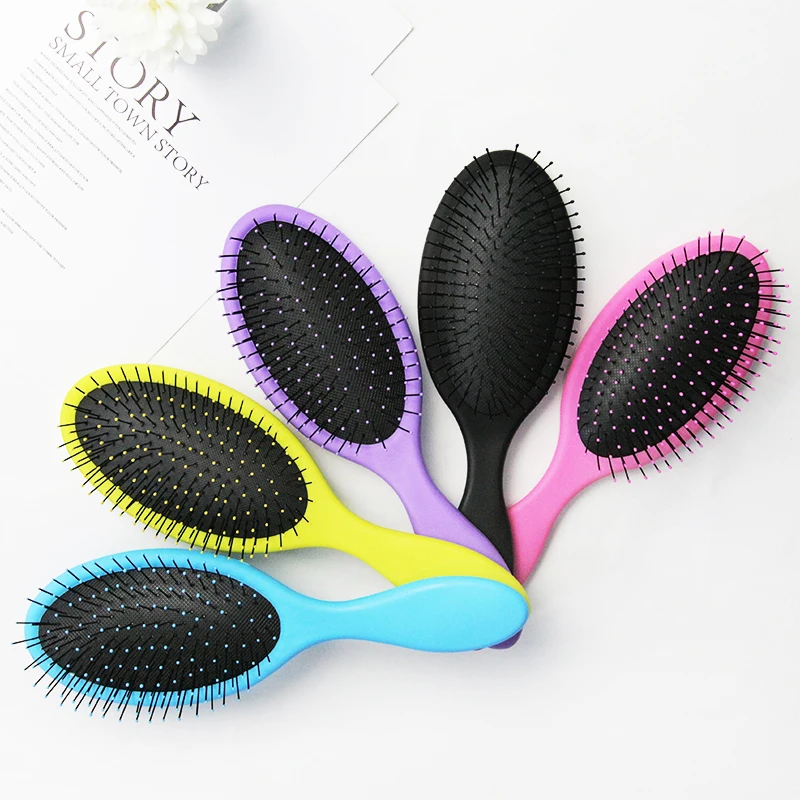 Multi-Color soft air cushion massage scalp plastic wet and dry brush massage hair brush