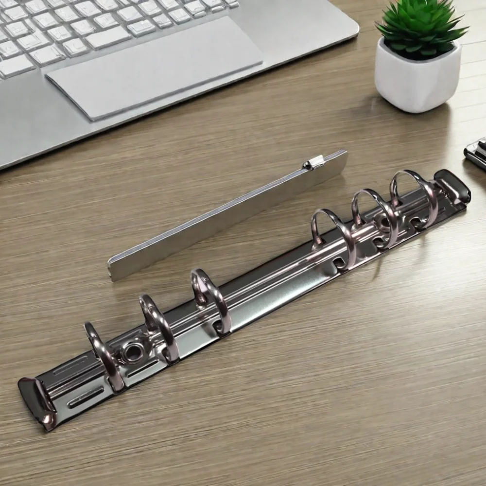 O-Shaped Iron Clip Document Binder Iron Ring Binding Clip Porous Folder Accessories