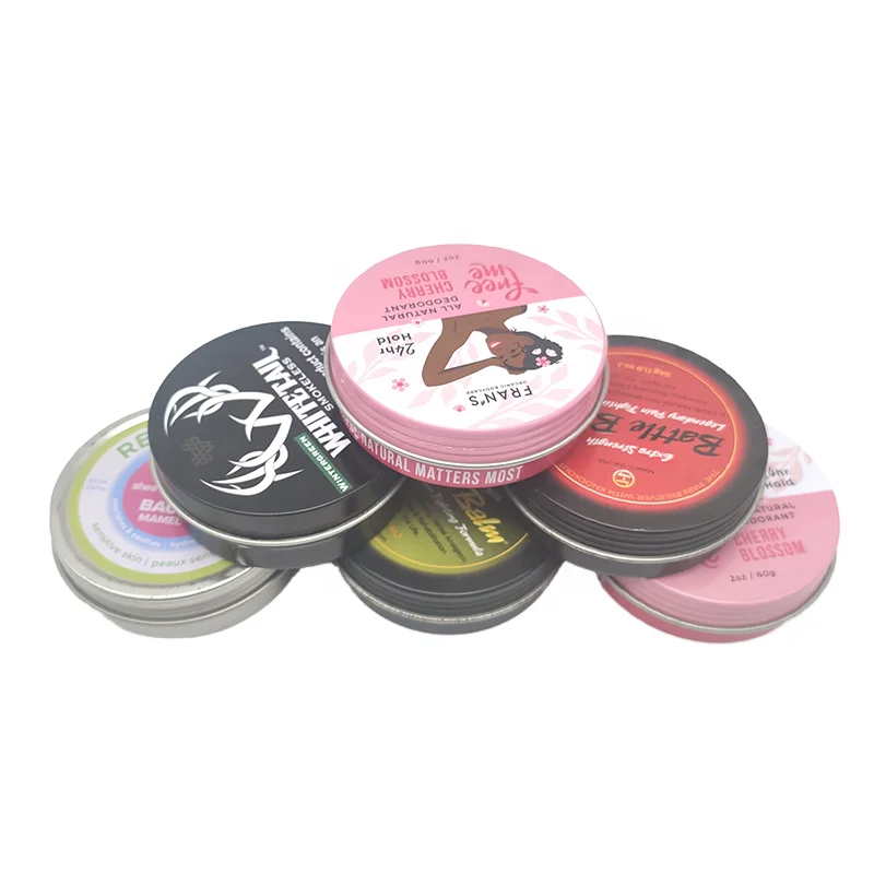 Hot Sale Custom Logo Embossed Round Shaped Aluminum Candle Tins Black Plating Metal for Craft Storage or Travel Use