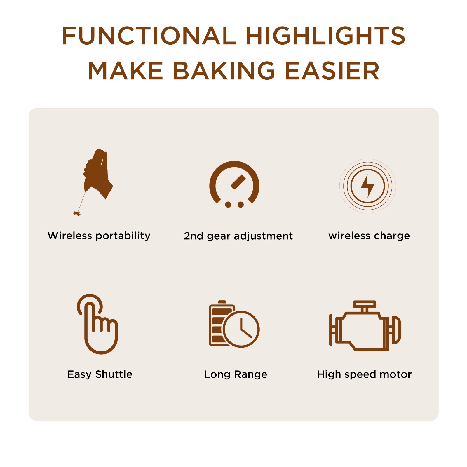 2023 New Trend Kitchen Gadgets Rechargeable Milk Frother Handheld with Integrated Stand  Electric Whisk Portable Drink Mixer