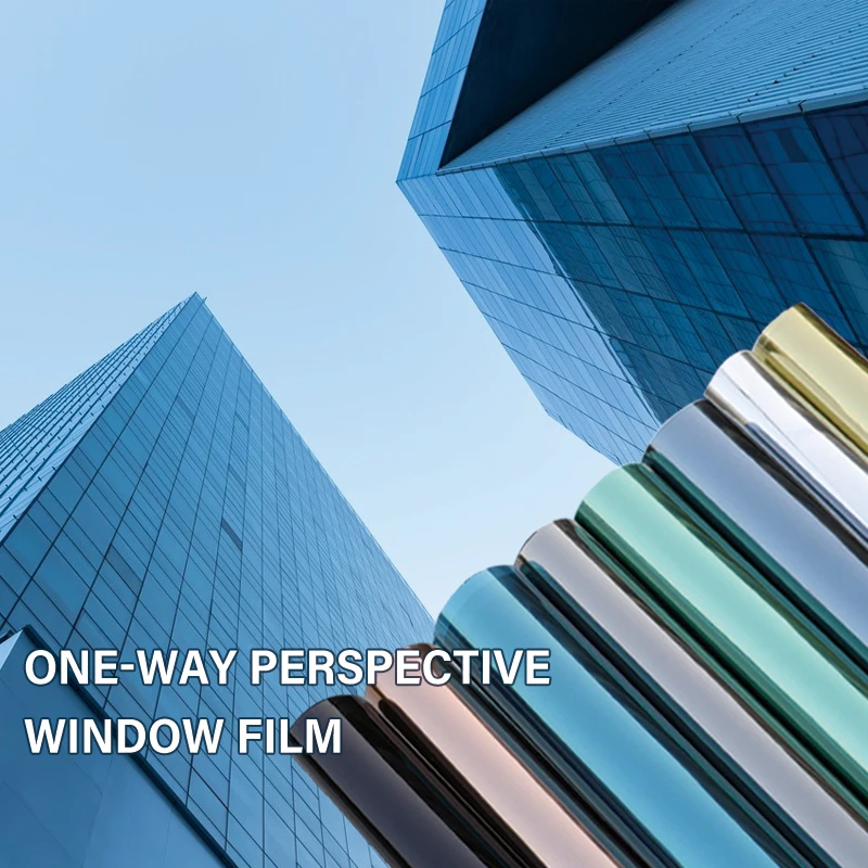 Aishide Mirror Window Privacy Film One-Way Glass Building Sunscreen Thermal Insulation Architecture Film For Office And Home
