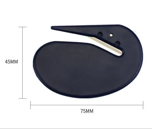 Цветные круглые квадратные открывалки для писем, пластиковый нож для конвертов и бумажных отправлений