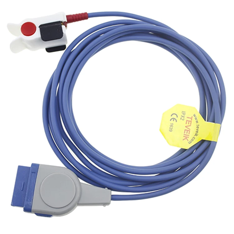 adult finger clip oxygen saturation level meter monitor cable for GE Marquette Dash2000 11pin