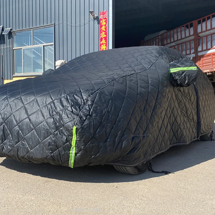 Oxford Cotton Non Woven All Weather Thickened Multilayer Waterproof Snowproof Hail proof Car Cover
