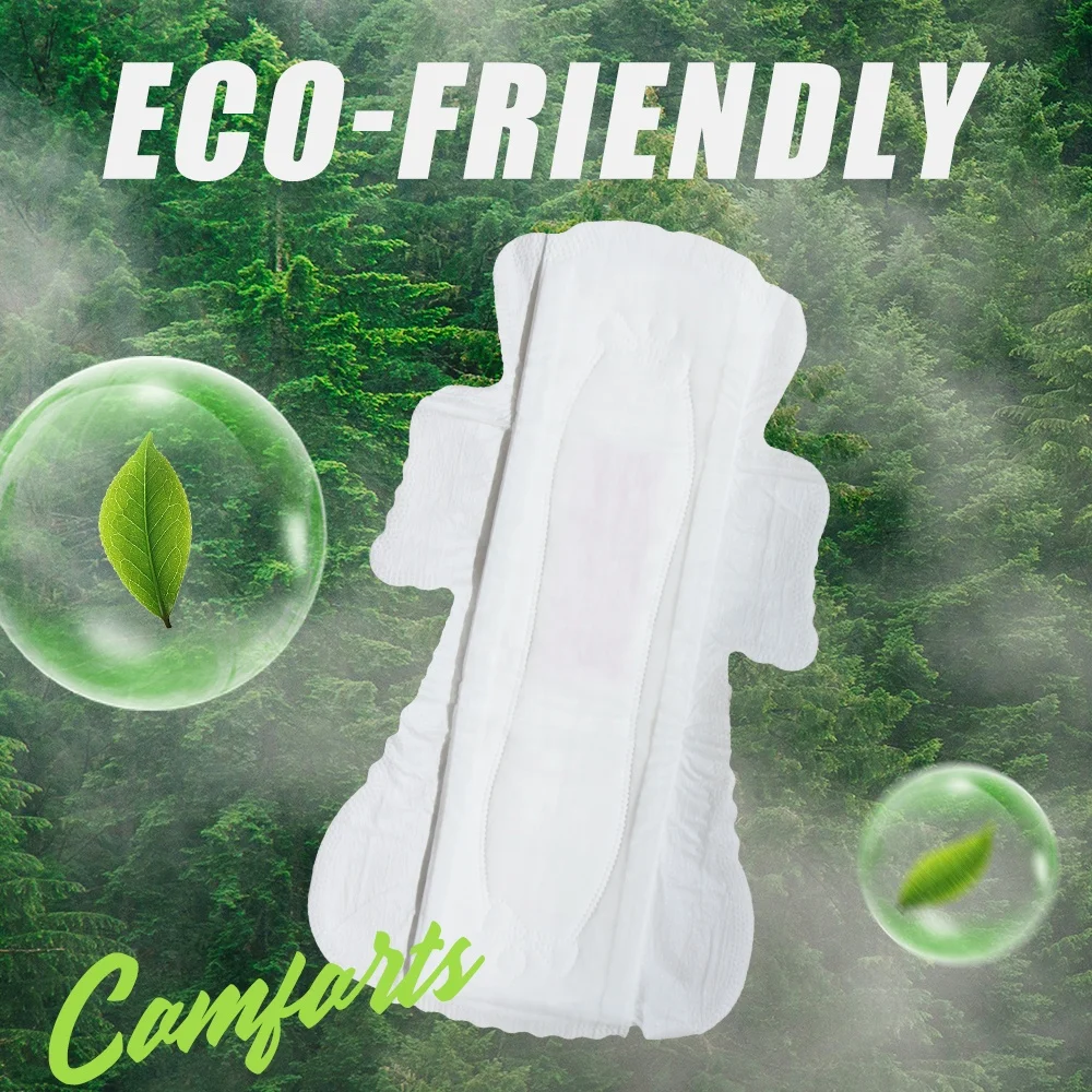 DH Organic Cotton Menstrual Feminine Hygiene Period Lady Napkin Sanitary Pad for Women