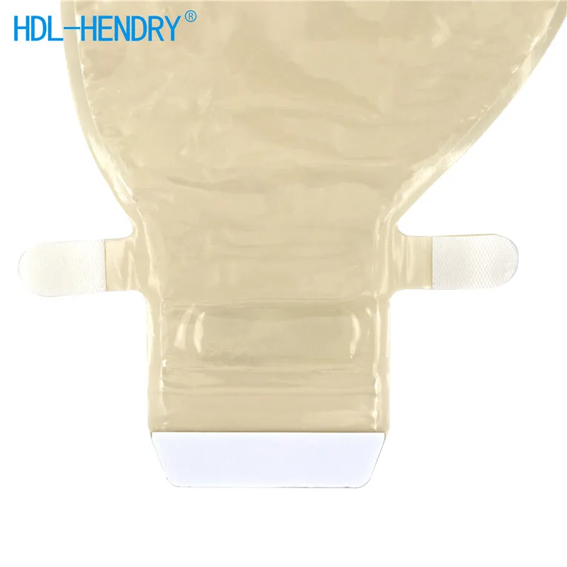 Low Price flange 57mm soft non-woven fabrics Skin Friendly hook and loop drainable two-piece colostomy pouch