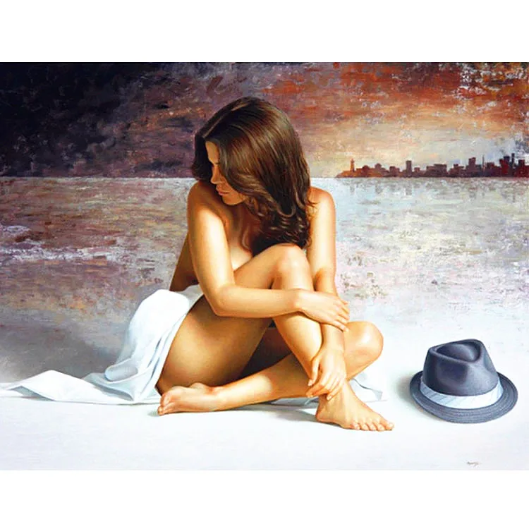 Sexy Girl Unique Style Digital Painting Decorative Canvas Painting Sexy Beauty Portrait Oil Painting By Numbers