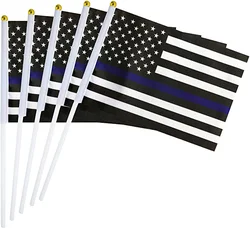 Double Sides Printed 14x21cm Hand Waving Paper Flags High Quality Cheap Custom Size Hand Held National Flag