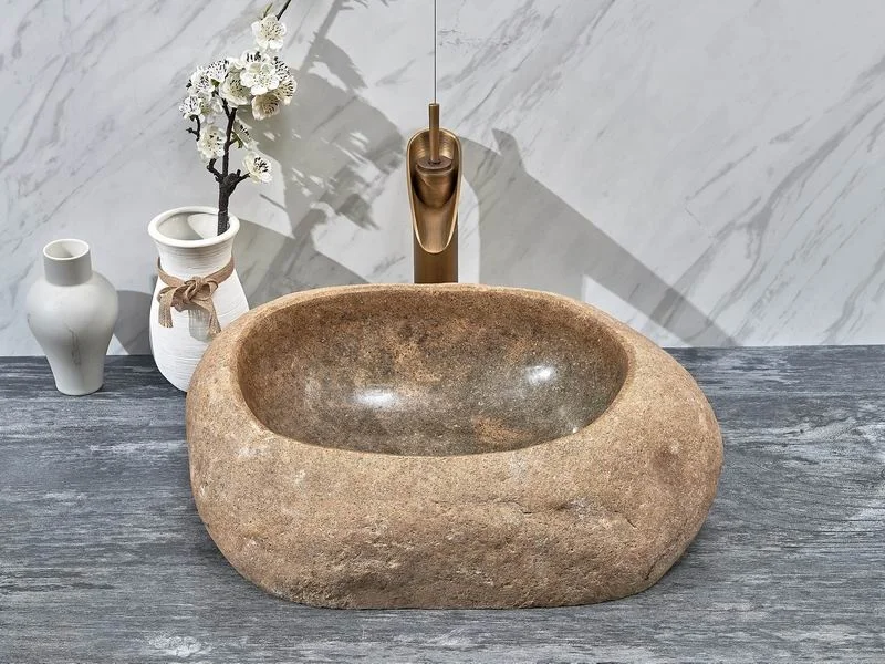 Hot Sale Unique Design River Stone Wash Basin