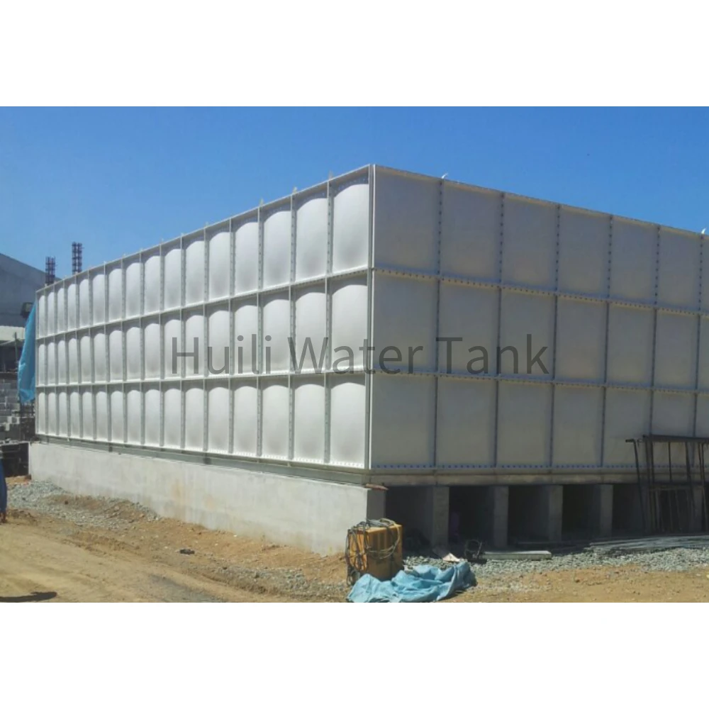GRP SMC Fiber Glass Sectional Farming Water Tank Large Aquaculture Tanks 1500 m3 Storage Tank Rain 10000l