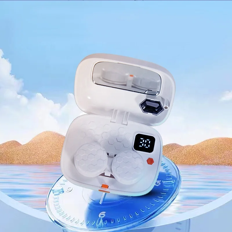 Advanced ultrasonic contact cleaner with timer cosmetic contact lenses cleaning machine wholesale
