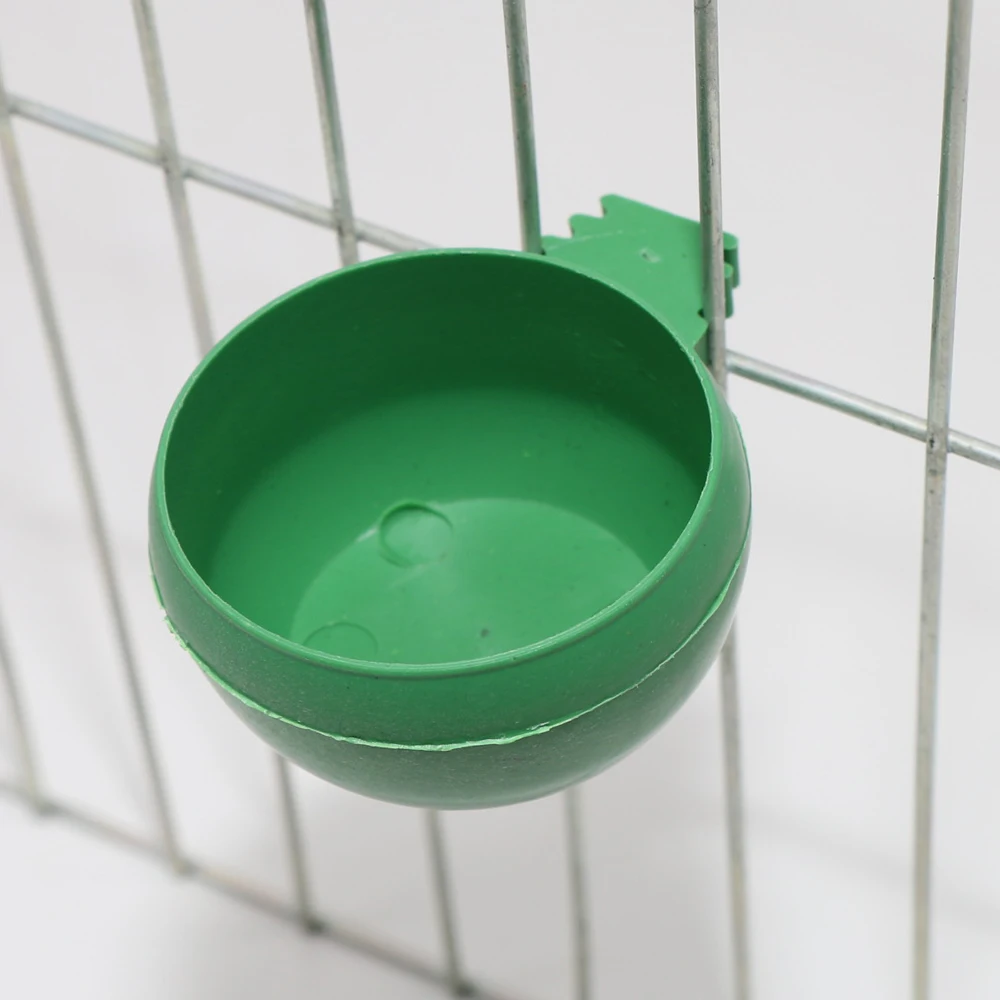 Good Quality Bird Food Water Bowl Feeder Plastic Parrot Pigeons Birds Feeding Trough