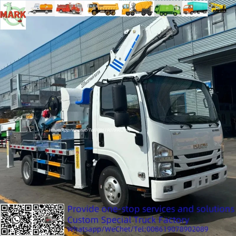 Isuzu 24 м Euro VI 130 л.с. многоцелевая воздушная Рабочая платформа гидравлический подъемник завод для продажи