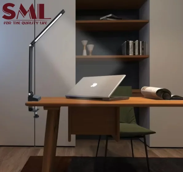 SML 3 Grade Dimmer 3CCT Aluminum Smart Table Lamp Timing Compatible Adjustable Angel LED Desk Table Lamp