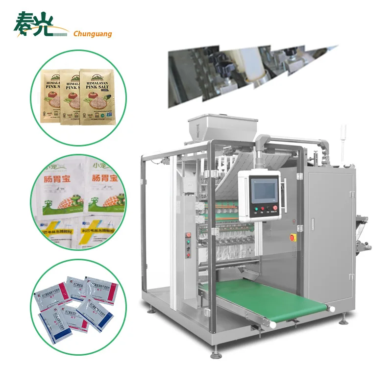  Weighing Forming Filling Sealing Machine Irregular shape powder filling pouch granule Quad Seal