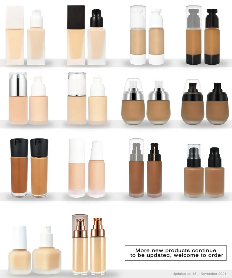 Private Label Cosmetic Liquid Foundation Moisturizing Concealer Makeup Liquid Foundation