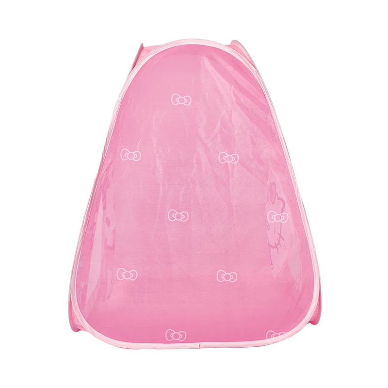 Popular Kids Indoor Children Tunnel Outdoor Playhouse Game Toy Tent Kitty Pink Cartoon Girl Play Tent