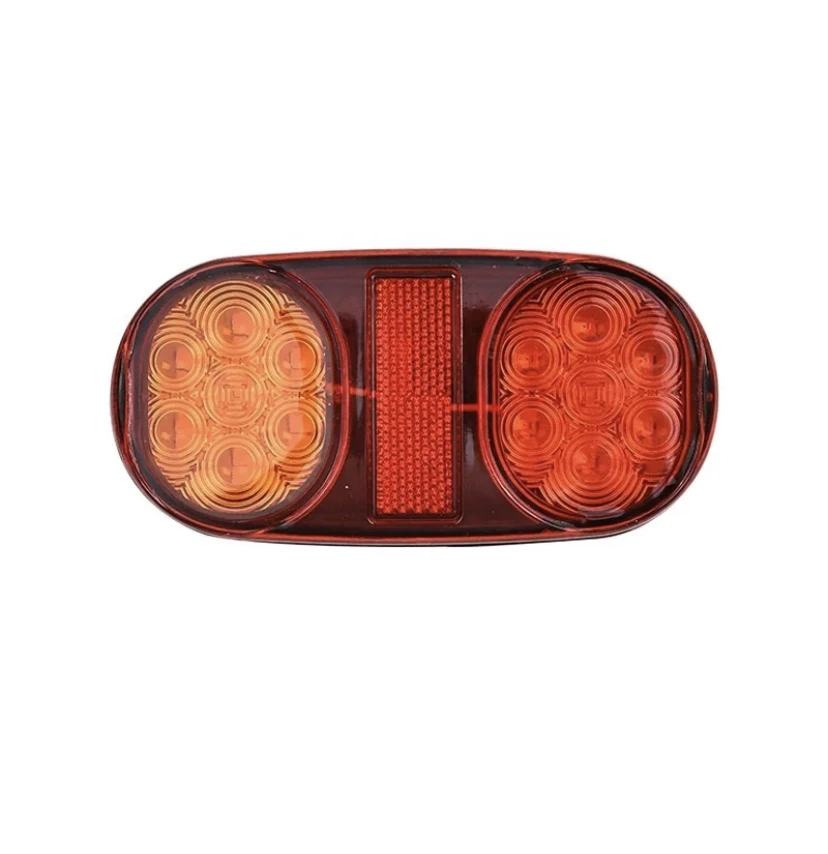 Aoying Factory Price 12V 24V 12LED Side Light Truck Tail Light Round Tail Light For Truck