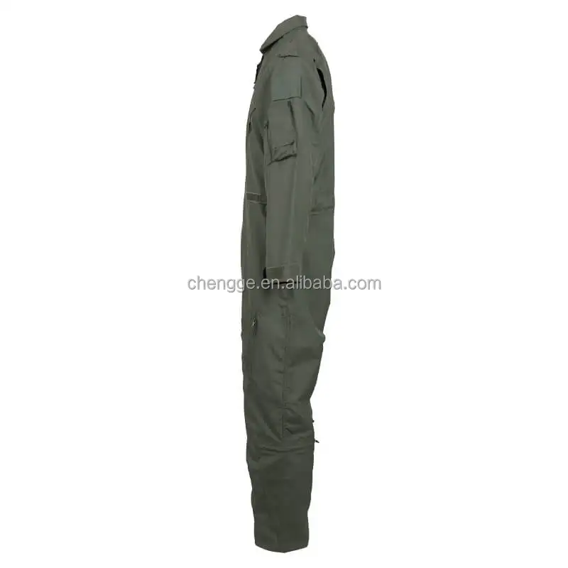Aviation Uniforms Flight Suit Olive Green Pilot Coveralls Flying Suit