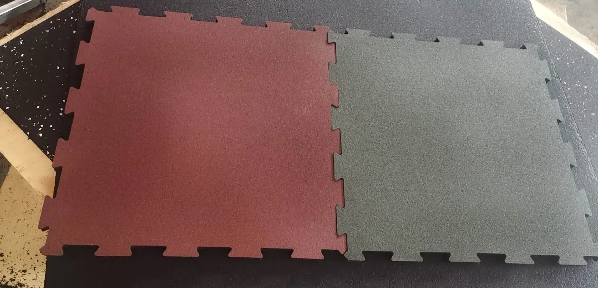 XZH 1m1m lock floor mat 15mm 20mm 25mm lock rubber flooring protective flooring for gym equipment