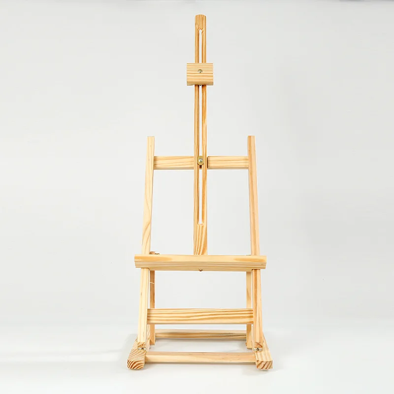 Heavy-Duty H-Frame Wooden Easel Studio Quality Solid Beech Wood Adjustable Artist Desktop Table for Painting and Drawing