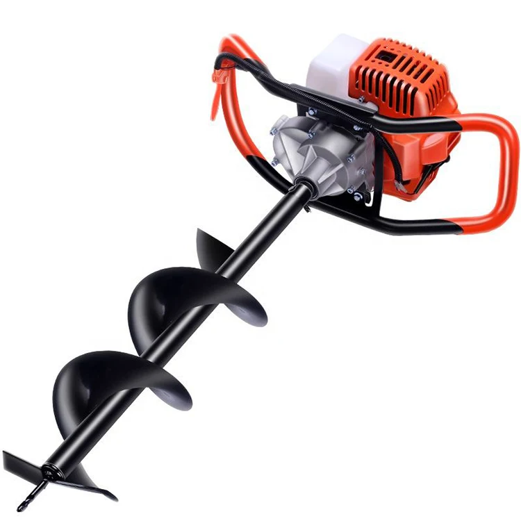 Chinese Gasoline Ground Hole Drilling Machine Tree Planting Earth Auger Hand Held Gasoline Ground Drill