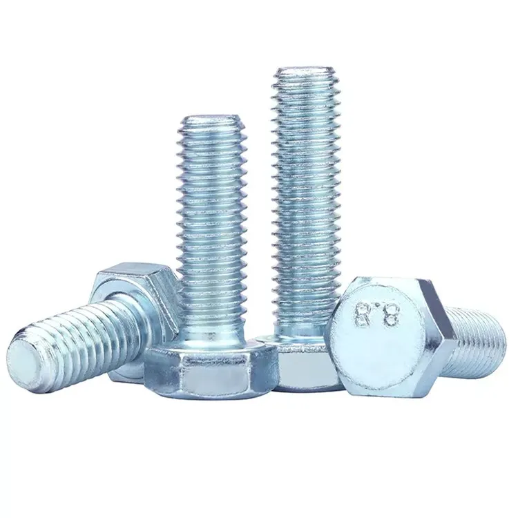 ANSI/ASME B 18.2.1 ASTM A307 A449 A354 SAE J429 Gr 2/5/8 Hex Bolts Screw Hot Dip Galvanized Hex Bolt