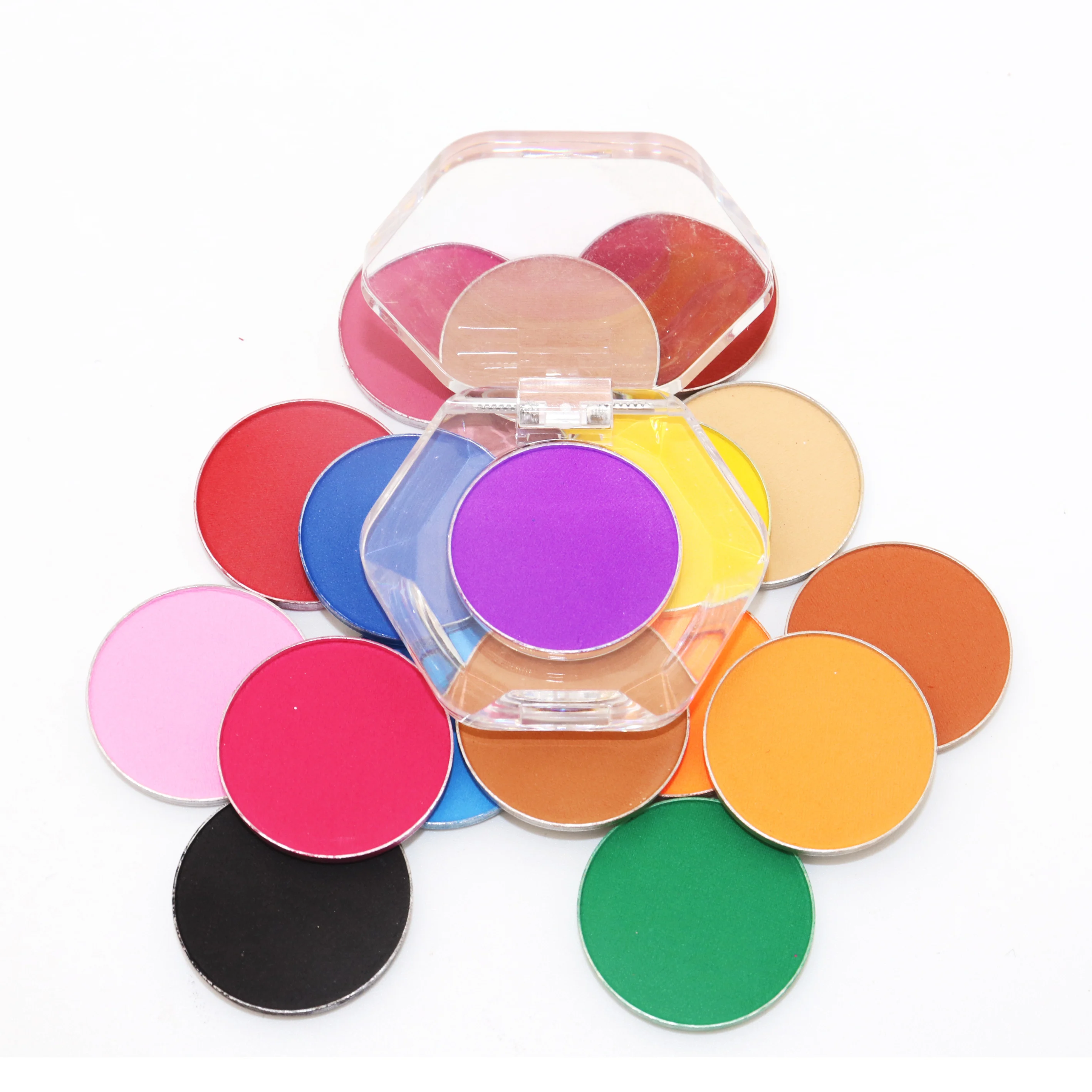 Wholesale Cruelty Free DIY Private Label Makeup Bright Eyeshadow Matte Shimmer Glitter Single Eyeshadow