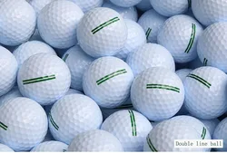 Wholesale Can Customize Logo High Quality Double Deck Blank Practice Golf Ball