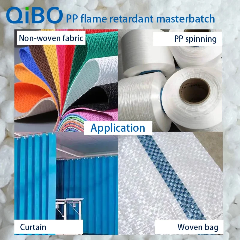 Plastic Industries Halogen-free V0 PP Flame Retardant Masterbatch Using In Injection Molding Spinning Fire Retardant Granules
