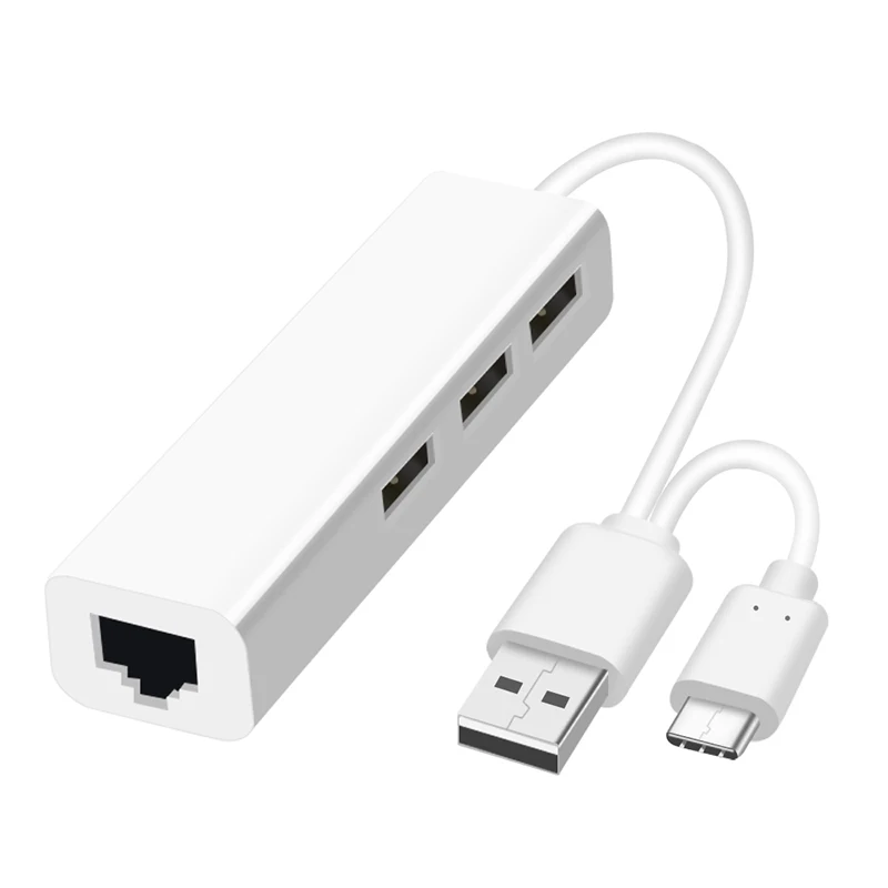 
 USB 2,0 концентратор Type-c сетевой карты OTG концентраторы USB Type C для Rj45 сетевой адаптер Gigabit Ethernet USB разветвитель для ноутбука Macbook Чехол Для Телефона  