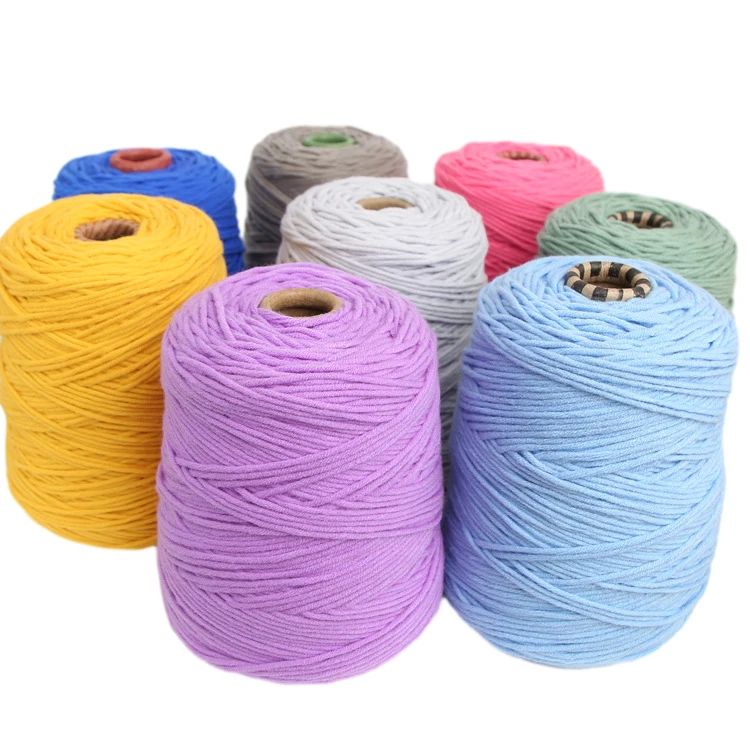 100% Acrylic Knitting Blended Crochet Tufting carpet Milk Cotton  8ply 200g 400g Tufting Yarn For Tufting Gun