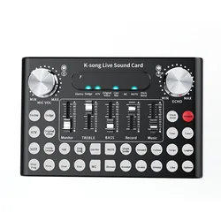 New Product Ideas 2021 Audio Card Metallic Live Sound Card 1000 mAh Battery Sound Cards