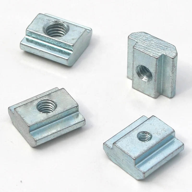 Custom M4 M5 T Slot Nut Forging Carbon Steel Sliding Nut for 2020 Aluminum Profile