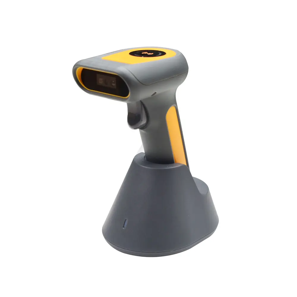 Hot sale Cheap Infrared Code Scanning Gun Handheld 2D Barcode Reader with charging dock 4800mah battery