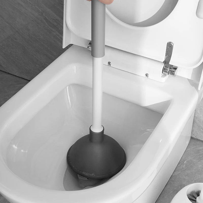 Jesun hot sale toilet brush manufacturers wall-mounted silikon toilet plunger and bowl brush combo holder set for bathroom